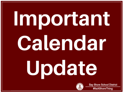 Important Calendar Update
