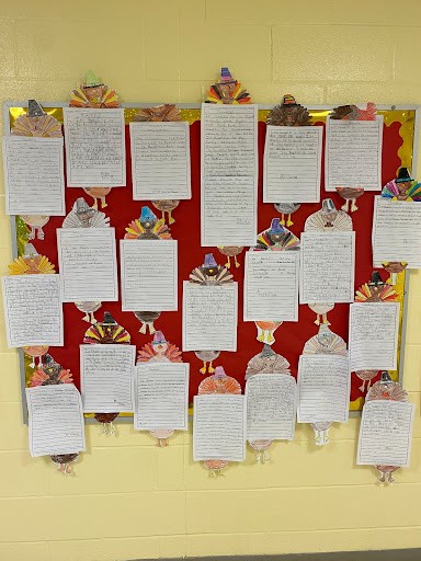 Mary G. Clarkson students wrote about things for which they are thankful.
