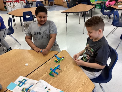 Brook Avenue students learned about gears.