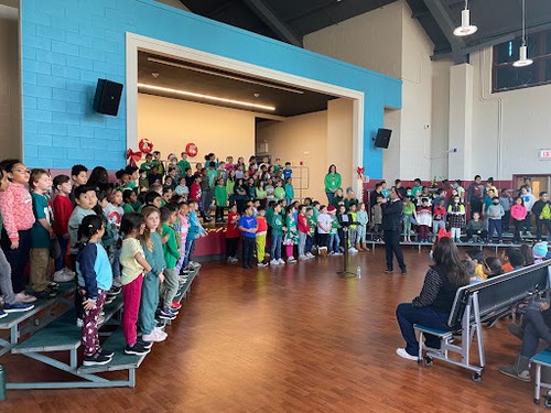 Mary G. Clarkson students performed for UPK students.