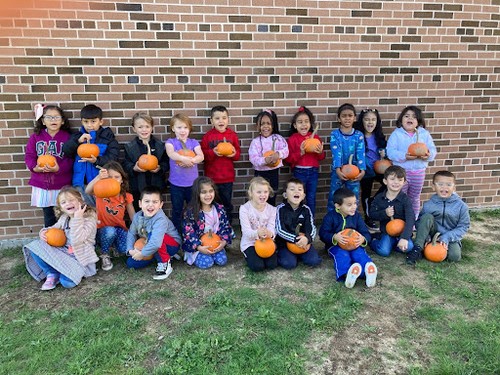 Mary G. Clarkson students picked pumpkins.