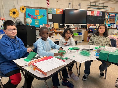 South Country students learned math with manipulatives.