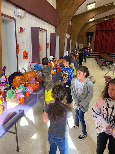 Mary G. Clarkson families visited to help with Fall centers.